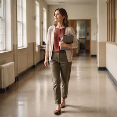 Docente reflexionando sobre su ritmo de trabajo a mitad de enero